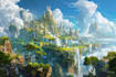 design amazing fantasy landscape