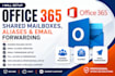 setup office 365 shared mailboxes, aliases and email forwarding