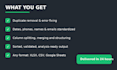 clean, format and organize your excel or CSV data within 24 hours