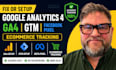 fix or setup google analysis 4, ga4 ecommerce tracking, facebook pixel meta, GTM
