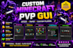 create custom minecraft pvp gui menus and spigot plugin interfaces