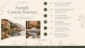 create a custom travel itinerary with maps and local tips