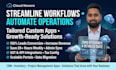 develop custom zoho creator apps and automate workflows