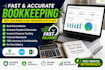 do fast bookkeeping in quickbooks, xero, and excel