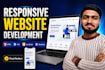 build a modern responsive HTML CSS javascript website