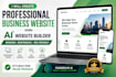create a professional business website using ai website builder