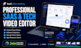 edit professional saas, software, app, and tech promo videos