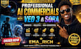 create professional ai commercials with veo 3 and sora