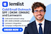setup lemlist cold email outreach spf dkim dmarc and lemwarm