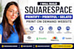 build squarespace printify printful gelato print on demand website