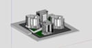 create a 3d residential building model