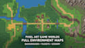 pixel art parallax background pixel scenery landscape environment art animation