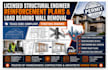 structural engineer reinforcement plans load bearing wall removal plans in texas