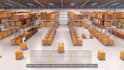 design 3d warehouse storage automation supply chain visualization logistic video