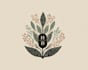 do boho hand drawn botanical minimalist logo design