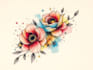 create a watercolor tattoo design
