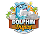 create a unique dolphin and ocean logo design