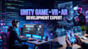 develop unity 2d 3d mobile games, VR oculus games and ar applications profession