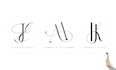 do wedding logo, initial design and wedding monogram
