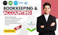 do bookkeeping and bank reconciliation using quickbooks, xero, zoho book