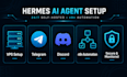 set up hermes ai agent with n8n automation on your vps