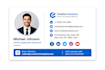 design a professional HTML clickable email signature