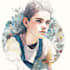 a watercolor illustration art