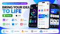 develop mobile apps for android ios flutter react native and ai