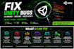 fix unity 2d game bugs, csharp errors, crashes and build issues