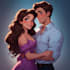 couple portrait wedding portrait illustration