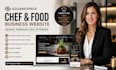 create squarespace chef portfolio website food business website culinary website