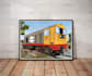 create a personalised railway gift print