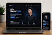 create a professional portfolio website for students and professionals