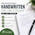 write professional handwritten notes