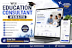 create wix education consultant study abroad appointment online booking website