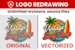 do vector tracing, vectorize logo, convert image to vector quickly