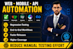 automate web mobile and API testing using selenium and appium
