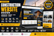 design construction website contractor wordpress website hvac roofing website