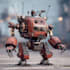 do anime style mecha robot illustrations