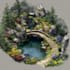 do a fantasy landscape design