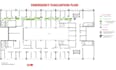 design fire emergency evacuation plan, escape plan, exit map diagram