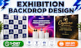 design trade show booth exhibition backdrop and event display