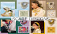 create scarf bandana shawl pattern design