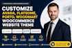 customize avada, flatsome, porto, woodmart woocommerce website theme