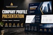design a professional company profile presentation