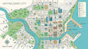 create professional tourist map, city guide map, city map illustration