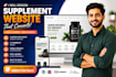 design a high converting supplement and wellness website