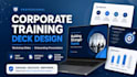 design corporate training deck, workshop slides and onboarding presentation