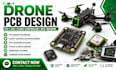 develop ffv drone pcb, flight controller design, gps tracking, embedded systems