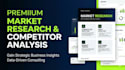 conduct market research, competitor analysis with actionable insights